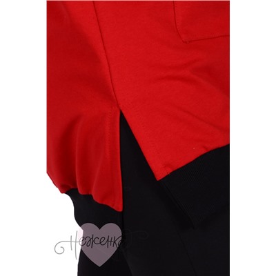 Платье-туника П 729 (красный)