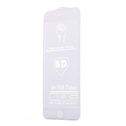 Защитное стекло цветное Glass 5D для Apple iPhone 7 Plus (белый) 73164