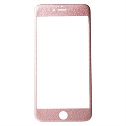 Защитное стекло цветное 4D Leather (Front+Back) для Apple iPhone 6 Plus (розовое золото) 74000
