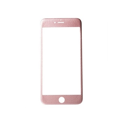 Защитное стекло цветное 4D Leather (Front+Back) для Apple iPhone 6 Plus (розовое золото) 74000