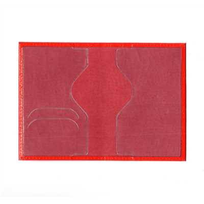 Обложка для паспорта 1788.9 (красный, нат. кожа)