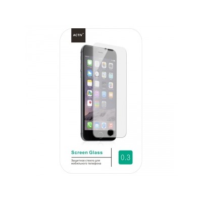 Защитное стекло цветное Activ Color для Apple iPhone 6 (черный) 48221