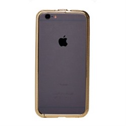 Чехол-бампер SunArt для Apple iPhone 6 (золотой) (03) инкрустированный стразами 68704