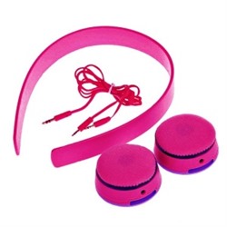 Проводные наушники К-20 (фиолетовый/розовый) 35180