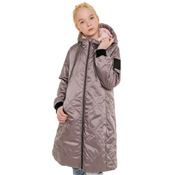 300-20о Пальто для девочки "Джемма", серый