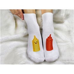 Женские носки "Горчица и кетчуп"