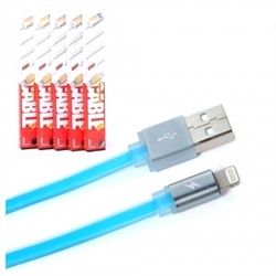 Кабель USB - Apple lightning Remax RC-005i Quick для Apple iPhone 5 (100 см) (синий) 50372