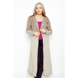 Кардиган-пальто женское 4100.3 (бежево-коричневый)