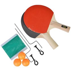 436 сув 132-015 SILAPRO Набор для тенниса (ракетка 2шт, теннисный мяч 3шт, держатель д/сетки 2шт, сетка), дерево