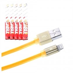 Кабель USB - Apple lightning Remax RC-005i Quick для Apple iPhone 5 (100 см) (оранжевый) 50374