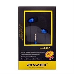 Проводные наушники Awei ES-Q2 (синий) 78997