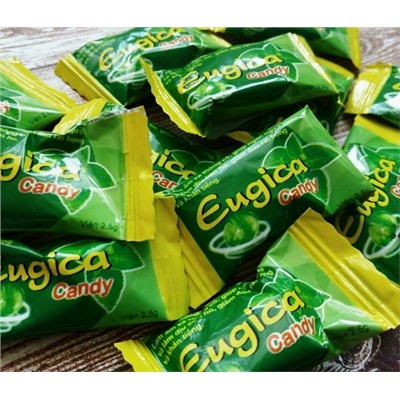 242 Конфеты Eugica Candy с натуральными маслами для горла детям и взрослым, 15 штук в упаковке