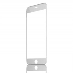 Защитное стекло цветное Glass 2.9D для Apple iPhone 7 (серебро) 71664
