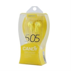 Проводные наушники Remax RM-505 Candy (желтый) 61150