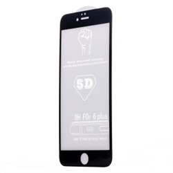 Защитное стекло цветное Glass 5D для Apple iPhone 6 Plus (черный) 73160