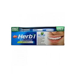 "Dabur" Зубная паста Dabur Herb'l Smokers 150 гр (для курильщиков) в комплекте с зубной щеткой
