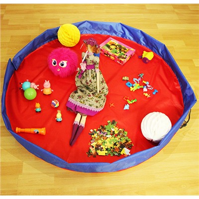 Сумка-коврик для игрушек Toy Bag диаметр 150 см цв. красно-синий