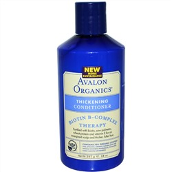 Avalon Organics, Утолщающий волосы кондиционер, с биотиновым B-комплексом, 14 унции (397 г)