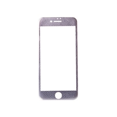 Защитное стекло цветное 4D Leather (Front+Back) для Apple iPhone 7 (серебро) 74006