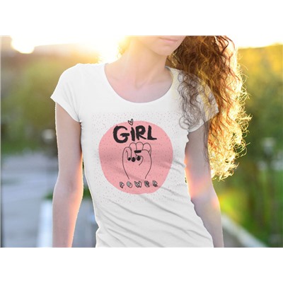 Женская  футболка Power girl