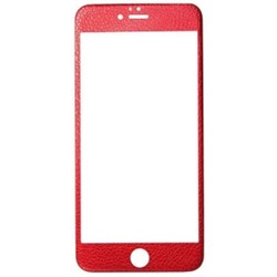 Защитное стекло цветное 4D Leather (Front+Back) для Apple iPhone 6 (красный) 73994