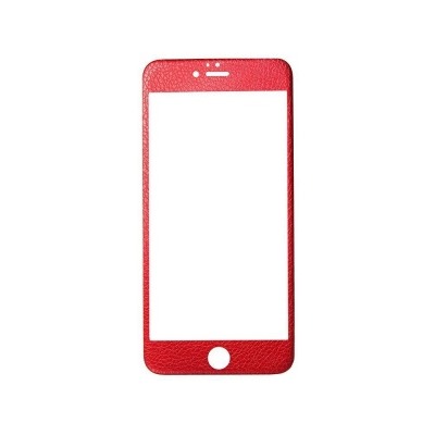 Защитное стекло цветное 4D Leather (Front+Back) для Apple iPhone 6 (красный) 73994