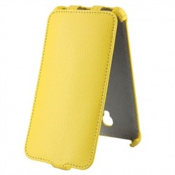 Чехол-книжка Activ Leather для "Alcatel Go Play OT7048" (желтый) открытие вниз 55405