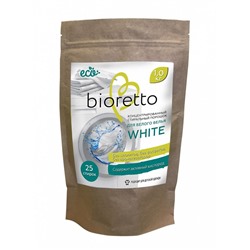 Концентрированный стиральный порошок «BIORETTO» для белого белья, 1 кг