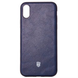 Чехол-накладка Activ T Leather для "Apple iPhone X" (синий) 74849