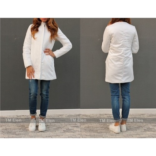 пальто женское легкое, белое (закупка ЭЛЕН Украина)