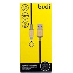 Кабель USB - Apple lightning budi M8J146 для Apple iPhone 5 (120 см) (черный) 71352