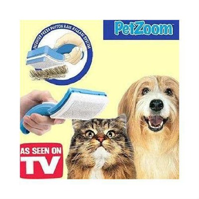 Щетка-триммер с само очисткой Pet Zoom (Пет Зум) для кошек и собак