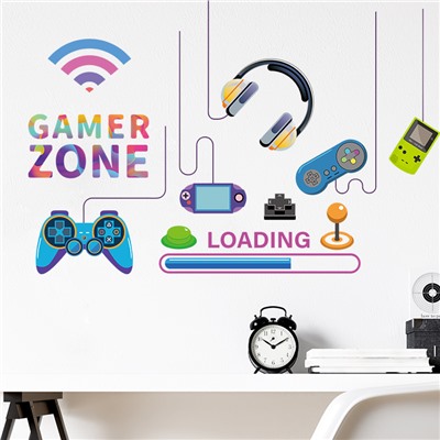 Наклейка интерьерная "Gamer zone" (2498)