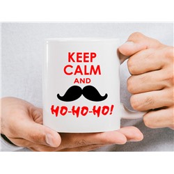 Кружка-сувенир "Keep calm and Ho Ho Ho"  Новогодняя