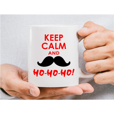 Кружка-сувенир "Keep calm and Ho Ho Ho"  Новогодняя