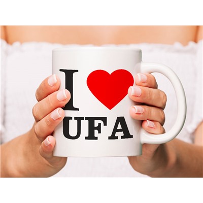 Кружка сувенирная "I love Ufa"