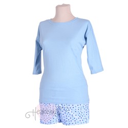Женская пижама ЖП 001/3 (горох на голубом)