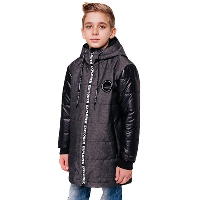 305-20о Куртка для мальчика "Стивен", черный