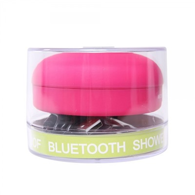 Водонепроницаемая беспроводная Bluetooth колонка для душа цвет розовый