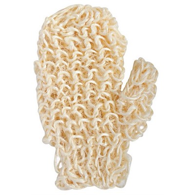 Мочалка натуральная (Сизаль) рукавица крупное плетение арт.45589-4003, 60 г
