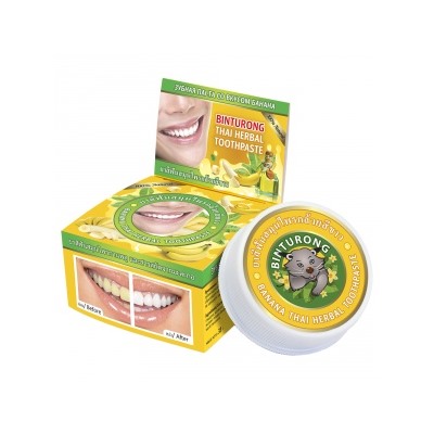 Binturong. Зубная паста c экстрактом банана "Banana Thai Herbal Toothpaste", 33г 7070