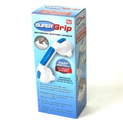 Ручка (поручень) Super Grip для ванной и туалетной на вакуумных присосках с индикатором