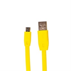 Кабель USB - micro USB Brera черный Diamond, 100 см (желтый) 79161