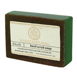 Мыло Khadi Natural 34720.16 (Basil scrab)