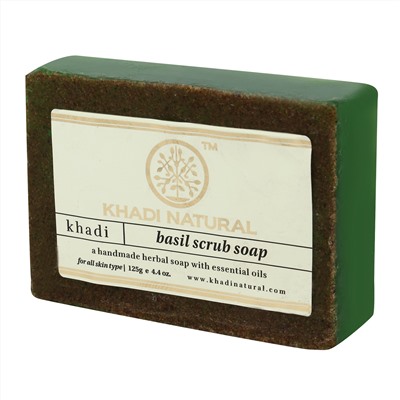 Мыло Khadi Natural 34720.16 (Basil scrab)