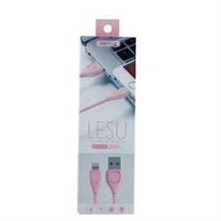 Кабель USB - Apple lightning Remax RC-050i Lesu для Apple iPhone 5 100см (розовый) 61260