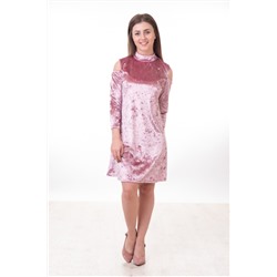 Платье "Бархат" розовое
