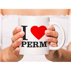 Кружка сувенирная "I love Perm"