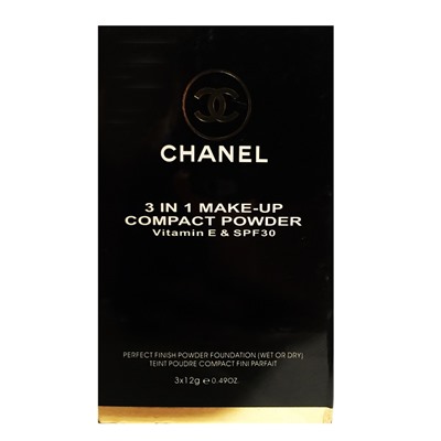 Пудра компактная комплект все тона (4шт.) 3в1 Chanel Vitamin E