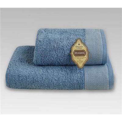 Махровое полотенце "Бельведер"- голуб. 50*90 см. хлопок 100%
